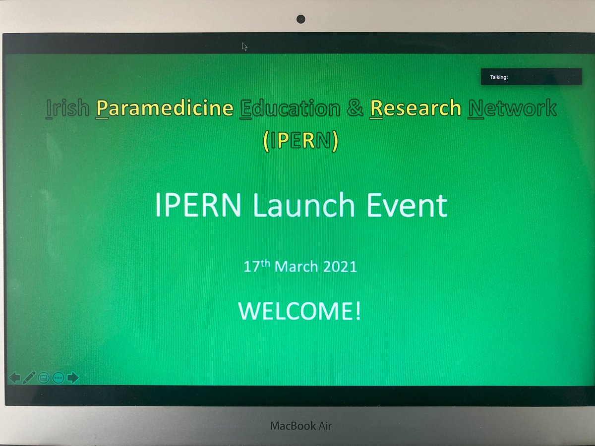 Really excited for the launch of @IPERN999 today! Fantastic work by @CumminsNM @rebecca_rigney & team! 

‘Ní neart go cur le chéile’ - really emphasises the development of research & education in pre-hospital care right across the whole island. #IPERN #IrishEMS #Paramedicine