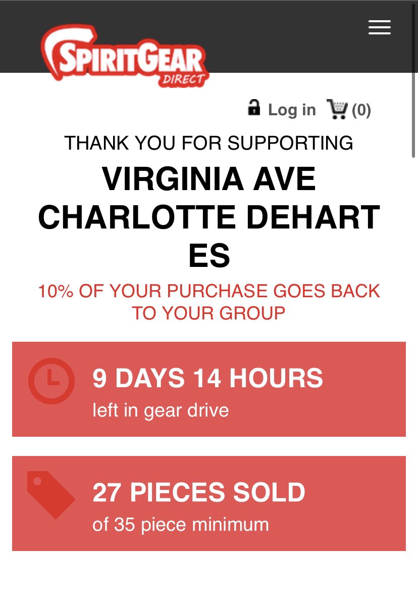 Thanks for your support on our spirit wear drive!! We only need to sell 8 more items 🤩

spiritgeardirect.com/GearDrive/Stor…