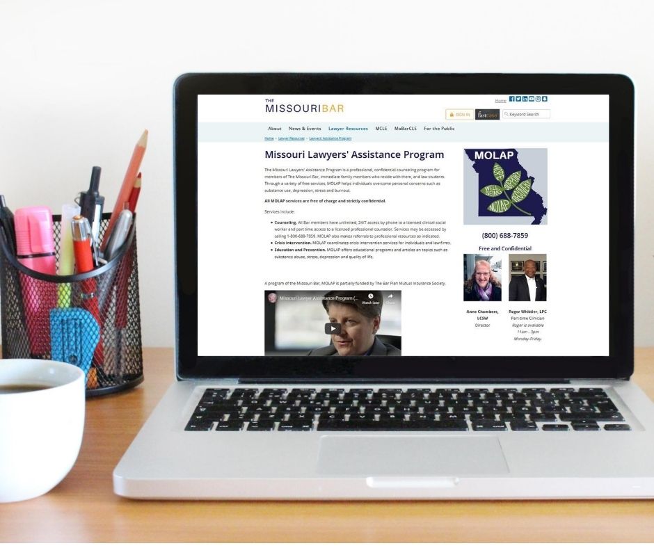 mobarnews's tweet image. Calling all @SLULAW students! Your well-being matters. MOLAP is hosting FREE, virtual office hours for you today. Dial 1-800-688-7859 to talk or set an appointment. Face-to-face sessions are also available through our new video platform at molap.doxy.me/anne. #MOLawyers