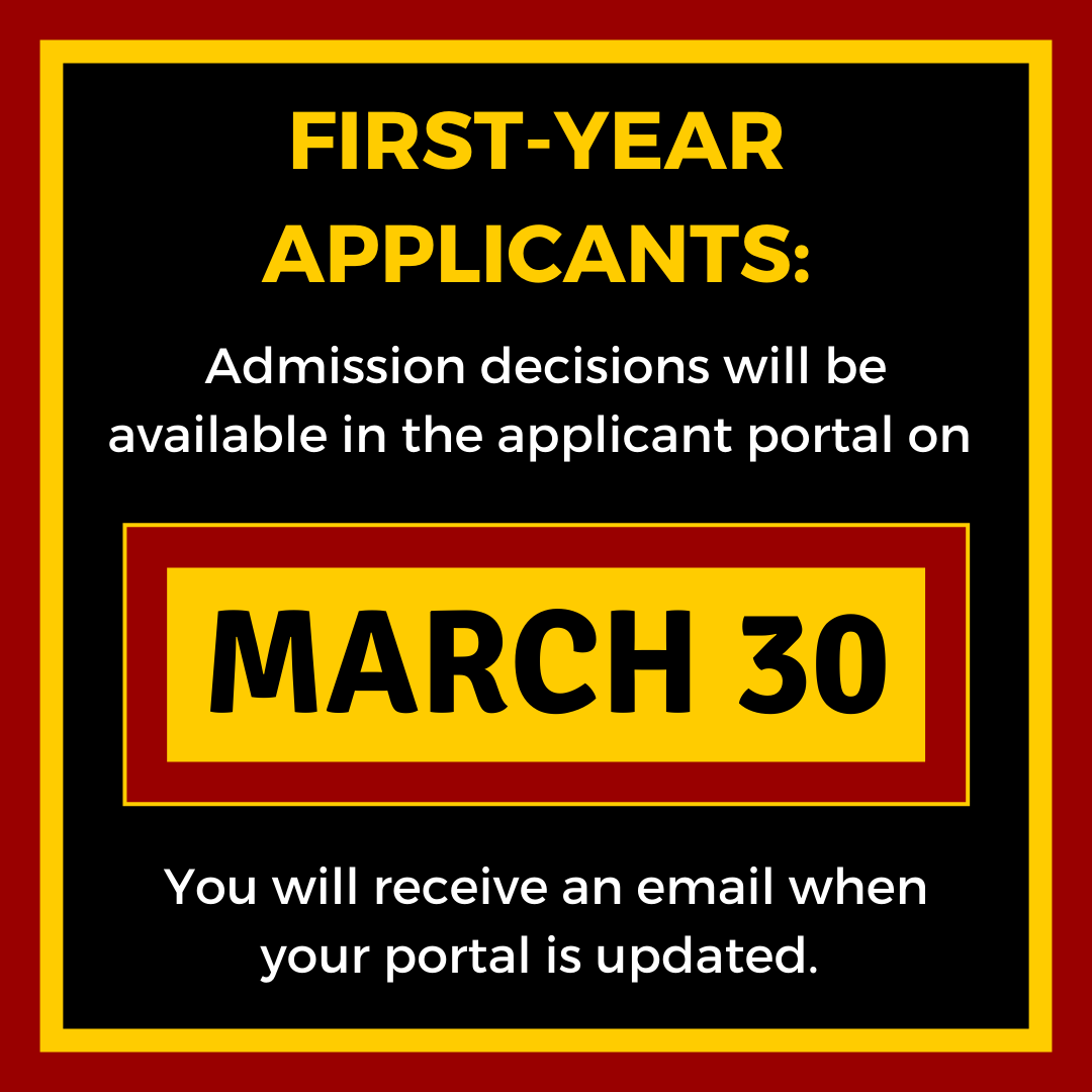 USC Admission on Twitter: "First-Year Applicants: Decisions will be
