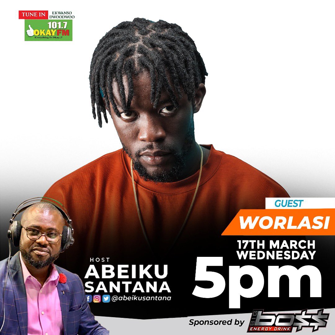 AbeikuSantana's tweet photo. Tune in to @Okay1017fm #BlessdaMic with @worlasigh DIOS EP is OUT π» π€ π₯
#ep #hiphop #rapper #singer https://t.co/swPeMyT8TS