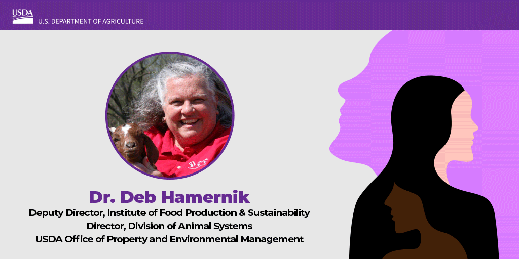 USDA's tweet photo. Dr. Hamernik is a nationally respected scientist and leader in Ag. Her @USDA_NIFA team has an impressive portfolio of projects that will allow our land-grant university
partners to help America recover from the COVID-19 pandemic and respond to climate change #WomensHistoryMonth https://t.co/L5KmoI5imp