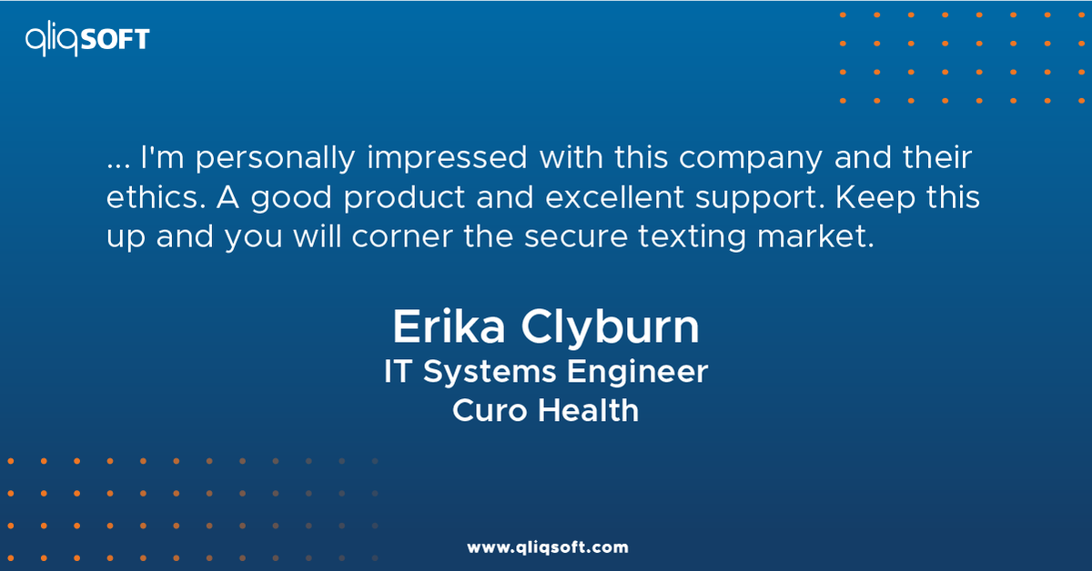 QliqSOFT's tweet image. #DYK doctors &amp;amp; nurses can use our HIPAA-compliant, secure texting technology on their smart devices, allowing them to collaborate with their team every step of the way. Learn more:

bit.ly/2QhGgvF 

#SecureTexting #HIPAACompliant #Healthcare