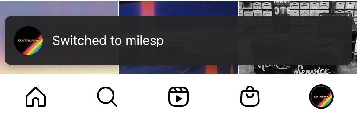 If you have multiple Instagram accounts, double-tap the profile icon in the tab bar switches automatically to that account. Pretty neat!
