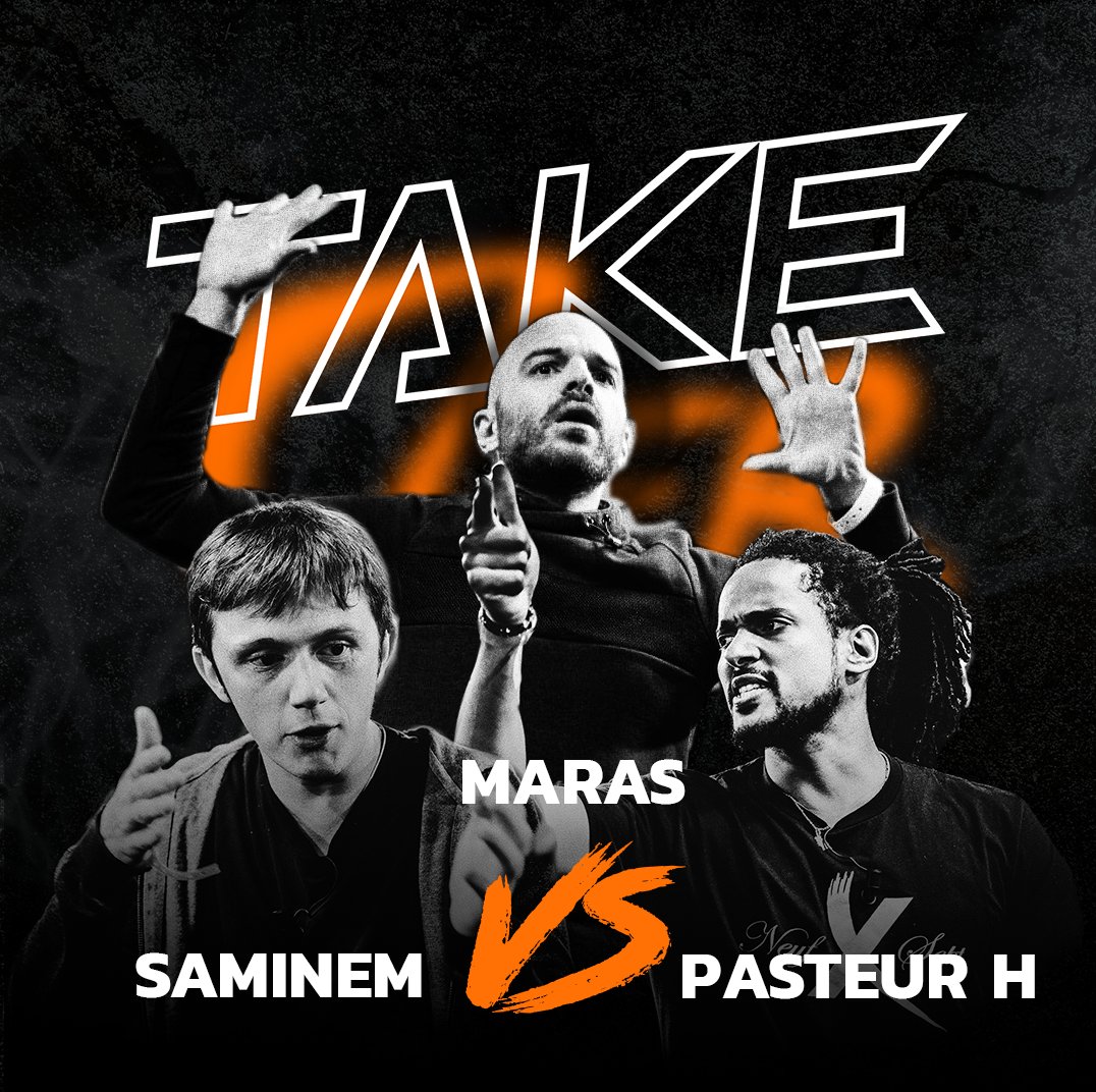 TakeOverLyon's tweet photo. 🔥 BATTLE N°3 🔥
Saminem vs Maras vs Pasteur H
Voici notre battle triple de la soirée !

Prenez votre place ici : https://t.co/sof2qEiUqi

#battlerap #takeover #clash https://t.co/YBbdoi0RHb
