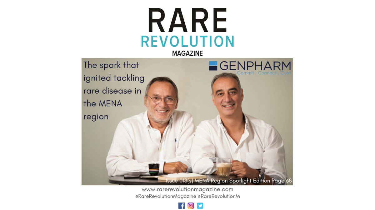 RareRevolutionM's tweet photo. After an established career in multinational pharmaceuticals, Kamel Ghammachi and Karim Smaira asked themselves two very important questions, igniting a spark that led to their next career challenge...
https://t.co/gg2hSpPVxX
@genpharmmena 
#RareDisease #MENA #Career #Patients https://t.co/6opUtKy7Yp