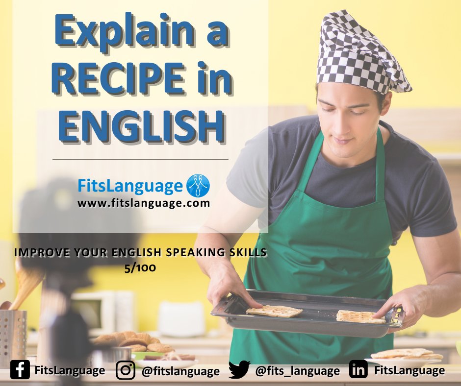 fits_language's tweet image. Whether you are a newbie or a pro, you can learn and improve your speaking skills in English by cooking.

#EnglishLanguageProficiency 
#englishlanguage 
#learnenglishonline 
#LearnEnglish 
#English 
#speakenglish 
#fitslanguage