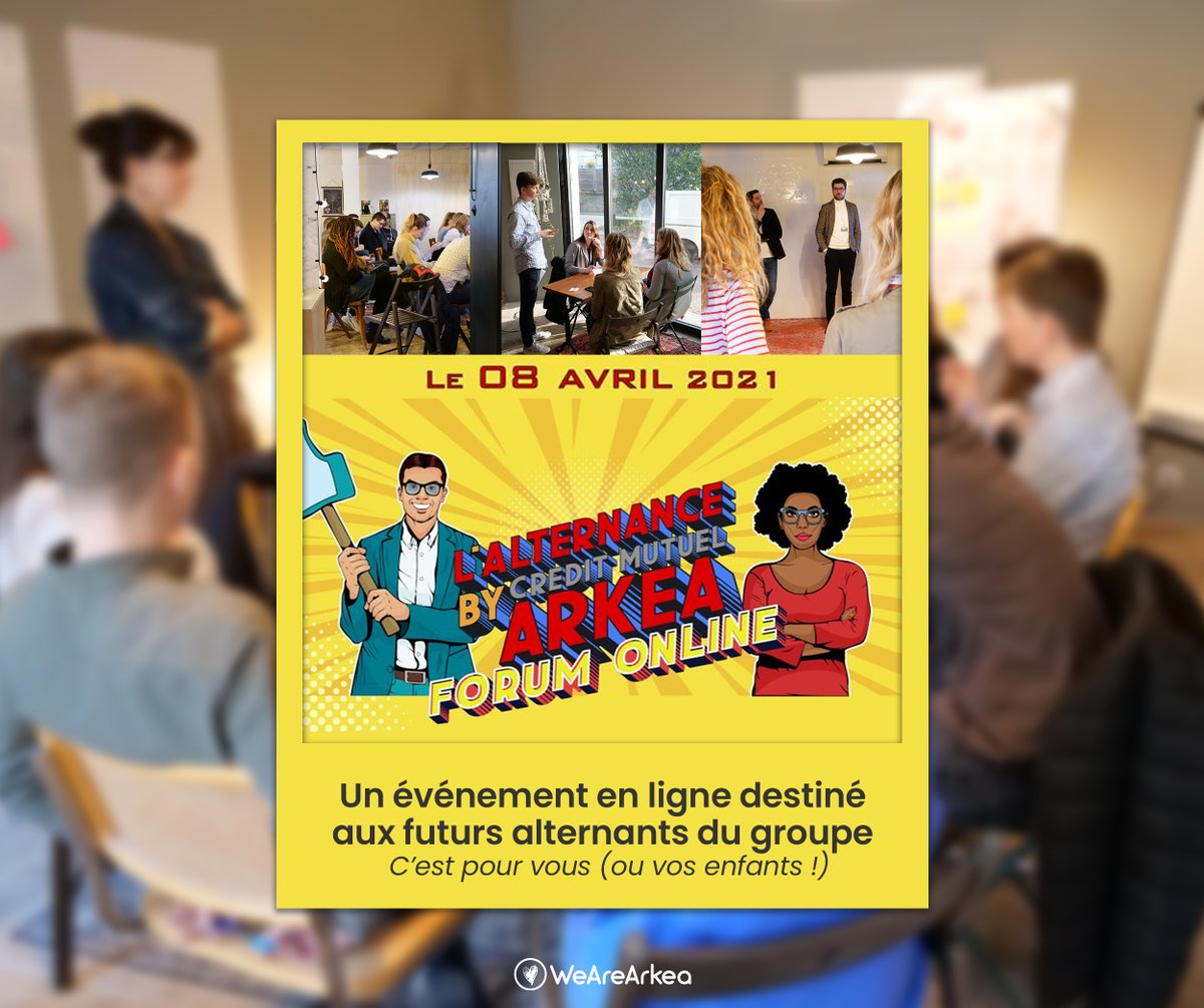 WeAreArkea's tweet image. 🎓 C&apos;est pour vous... ou vos enfants, votre sœur, votre frère, votre voisin, un ami, une pote de l&apos;équipe de foot, le frère d&apos;une amie... bref, peu importe tant que vous êtes motivé(e)s et en recherche d&apos;alternance 😉

🖱️ bit.ly/AlternanceArkea
#Alternance #Recrutement