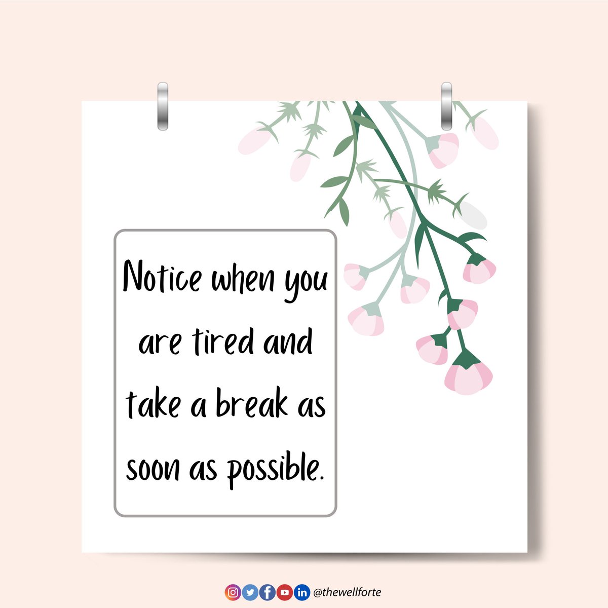 thewellforte's tweet photo. In honor of #SleepAwarenessWeek2021, here is an action calendar for you.
"Notice when you are tired and take a break as soon as possible."
Tag three friends to see this. 😊
#sleepawarenessweek #actioncalendar #actioncalendar2021 #sleeptips #sleepeducation #thewellforte https://t.co/5C5pveuX49