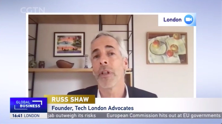 Russ Shaw CBE (@russshaw1) on Twitter photo Great to join <a href="/CGTNGlobalBiz/">CGTN BIZ</a> to discuss the <a href="/TechNation/">Tech Nation</a> report and why London and the UK is becoming a world-leader in tech - <a href="/TechLondonAdv/">Tech London Advocates</a> <a href="/GlobalTechAdv/">Global Tech Advocates</a> <a href="/CGTNOfficial/">CGTN</a> <a href="/CENTI_London/">CENTI</a> <a href="/TechChinaAdv/">Tech China Advocates</a> <a href="/TLAFintech/">TLA FinTech</a> <a href="/TLA_Ed/">TLA Education</a> <a href="/TechNorthAdv/">TechNorthAdvocates</a> @TechBelfastAdv <a href="/TechScotlandAdv/">TechScotAdv</a> Great to join <a href="/CGTNGlobalBiz/">CGTN BIZ</a> to discuss the <a href="/TechNation/">Tech Nation</a> report and why London and the UK is becoming a world-leader in tech - <a href="/TechLondonAdv/">Tech London Advocates</a> <a href="/GlobalTechAdv/">Global Tech Advocates</a> <a href="/CGTNOfficial/">CGTN</a> <a href="/CENTI_London/">CENTI</a> <a href="/TechChinaAdv/">Tech China Advocates</a> <a href="/TLAFintech/">TLA FinTech</a> <a href="/TLA_Ed/">TLA Education</a> <a href="/TechNorthAdv/">TechNorthAdvocates</a> @TechBelfastAdv <a href="/TechScotlandAdv/">TechScotAdv</a>