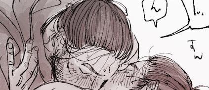 きたんBL たんびな感じ。🦊が🐶に執着しているらくがき。年上🦊×年下🐶2枚と🦊🐶1枚 健康になる〜! はあ〜!https://t.co/513NZaGzar 