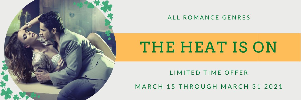 RJRomewriter's tweet photo. The Heat is On! We like it hot romance promo! Get these books on sale until 3/31  https://t.co/1YmOObHts8 
#books #StPatricksDay #Romancelandia #amreadingromance https://t.co/SFbNZVZDEZ