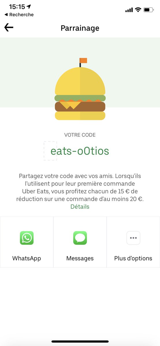 nathanDb45's tweet image. Tu veux manger pour pas cher avec tes amis ce mercredi soir? 
Faut franchir le pas et utiliser Uber Eats! En plus sur ta première commande de 20€, tu as -15€ avec ce code promo! 
Code: eats-o0tios 
N’attends plus #promocode #ubereats     #codeuber #deliveroo