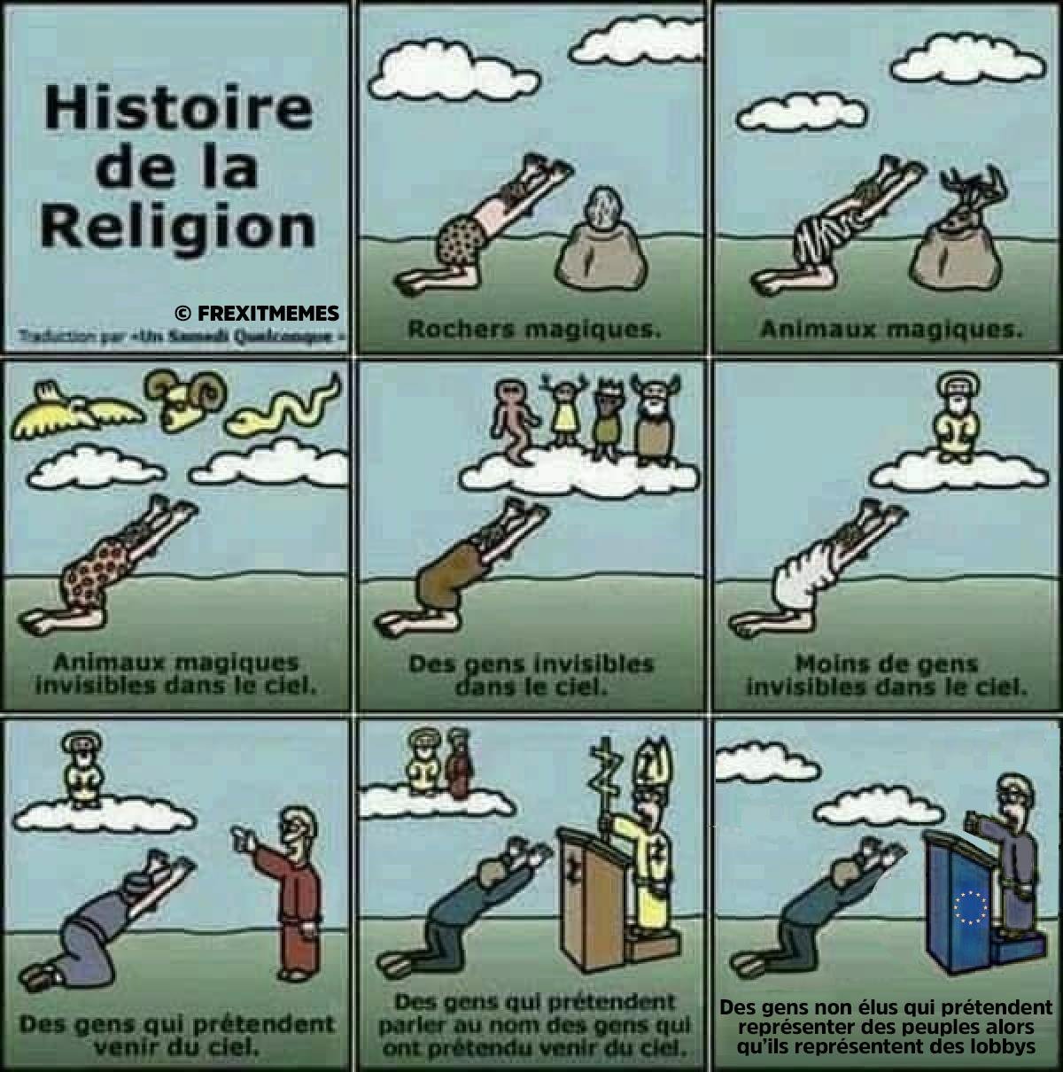 L'histoire des religions résummé en 9 images. EwsogoMUUAMdLMn?format=jpg&name=large