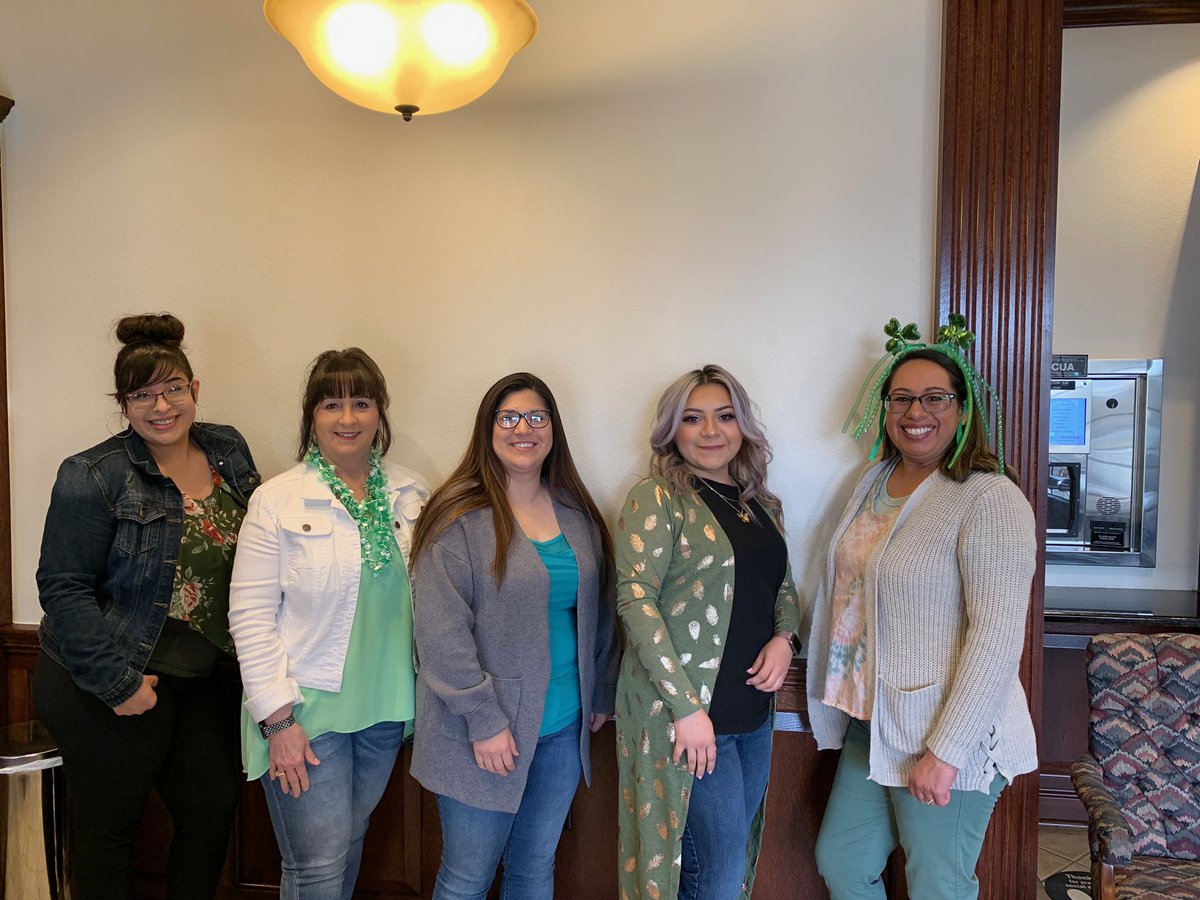 Our staff had fun celebrating St. Patrick’s Day today! ☘️