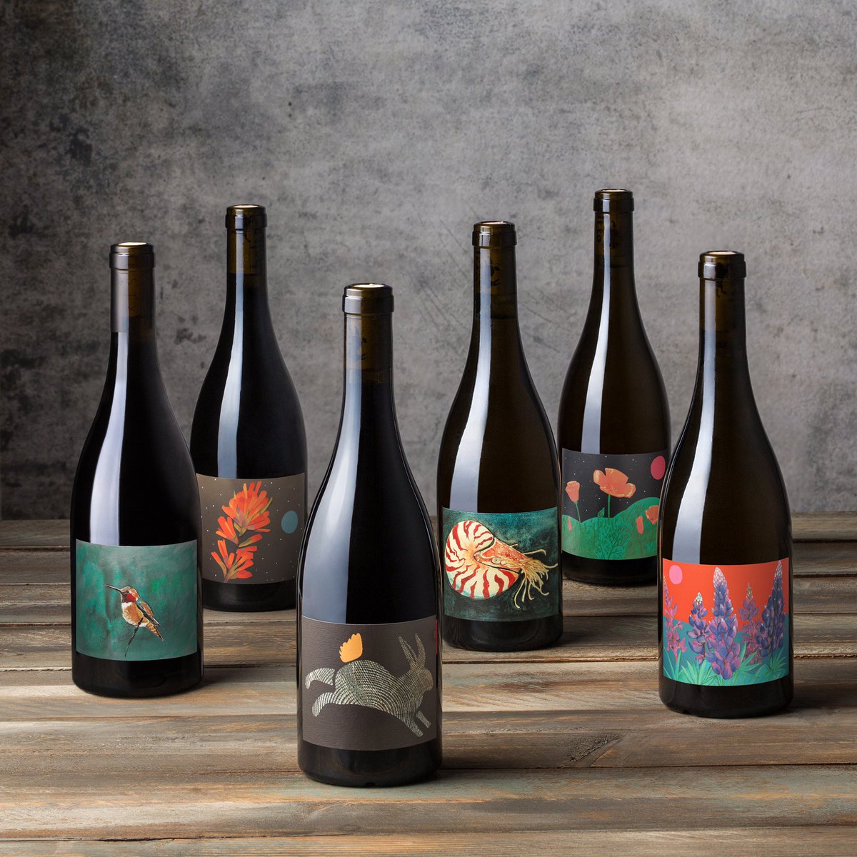 New <a href="/bolttowines/">Bolt To Wines</a> six pack coming next week. Left to right, 2018 Chard, 2018 Syrah, 2014 Grenache, 2017 Syrah, 2018 Roussanne, 2019 Chard. All SBC! $199+free shipping