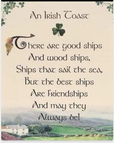 Happy St. Patrick's Day
<a href="/KellyMasline/">Kelly Masline</a> @jeffmasline <a href="/LawrenceBoWrig1/">Lawrence Bo Wright</a> <a href="/jeandalton19/">jeandalton</a>