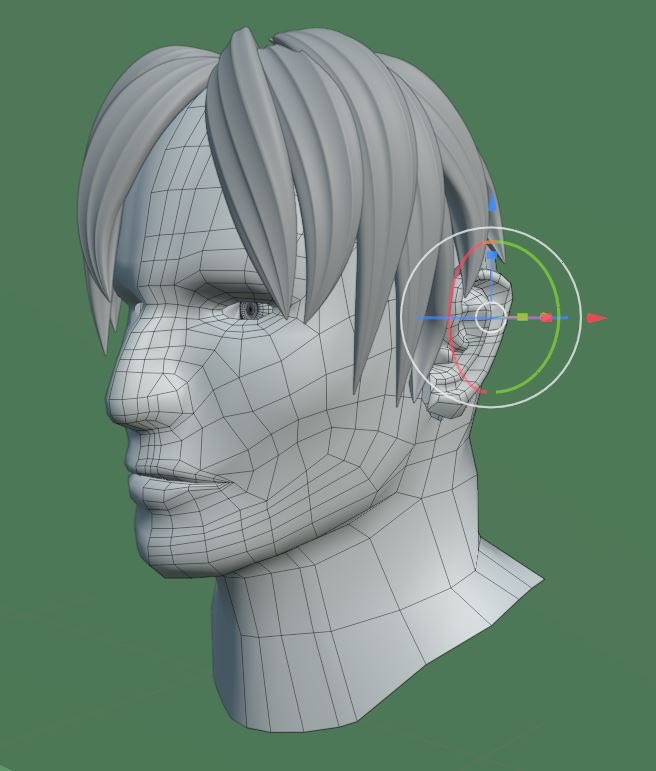 Kome Gargantuatoys ローポリ男性進捗 髪の毛のせたいという欲に負けて載せてみた ごっついちょい爽やかおじさん Nurbs曲線初めて使った イラレのパス気分で使えて不思議な感覚 ほほ骨 顎関節をつっぱらせるといいかんじ 目を入れると人間