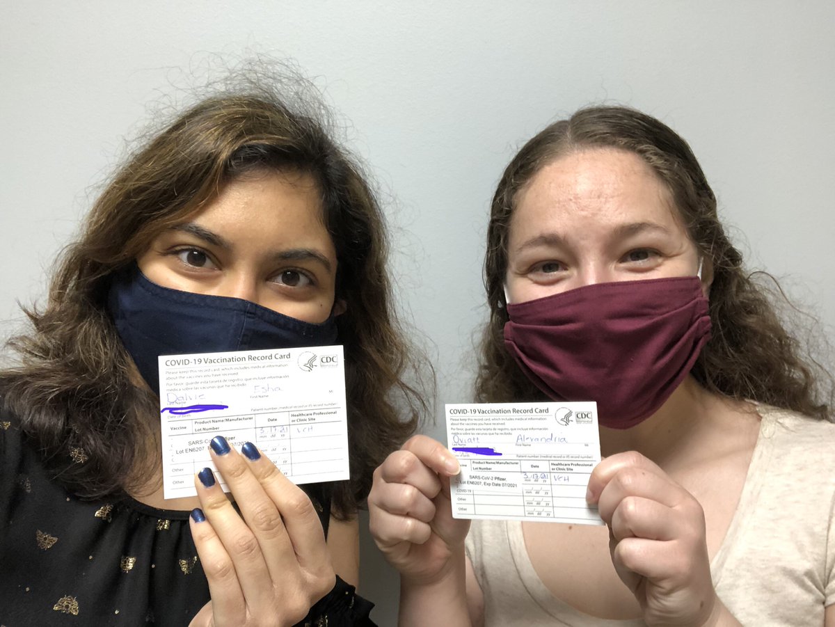 We did not throw away our shot. 🎉 Get vaccinated when you can!