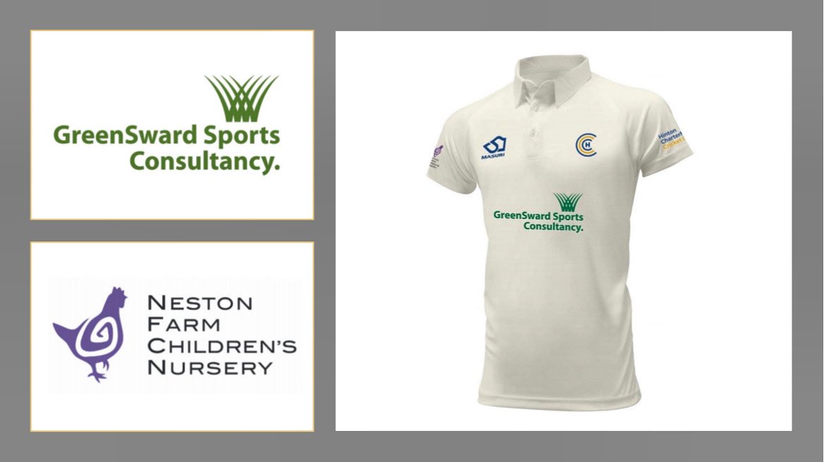 We are delighted to announce our shirt sponsors for the forthcoming season:
🏏greenswardsports.co.uk 🏏thepowerofplay.co.uk