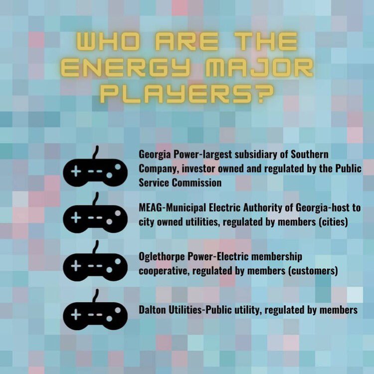songpowerc4's tweet photo. Trying to memorize all the energy providers in Georgia might be a little tricky. These energy providers have a share in the nuclear plant and serve as a direct generator or distributor of energy in Georgia. 

Repost from @wetheplugtho

#energy #georgia https://t.co/OUwgqREz9n