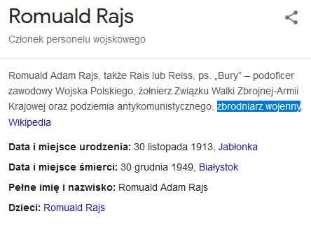PartiaKresowian's tweet photo. Każdy, kto próbował prostować bzdury zamieszczane w #Wikipedia wie, że to praktycznie mission impossible. Nadredaktor i tak wie lepiej. Sprawdźmy wpisy dotyczące Romualda #Rajs.a oraz Romana #Szuchewycz.a. Na podstawie tych wpisów Google wyświetla na swojej stronie info... 👇 https://t.co/P8ufv99jnx