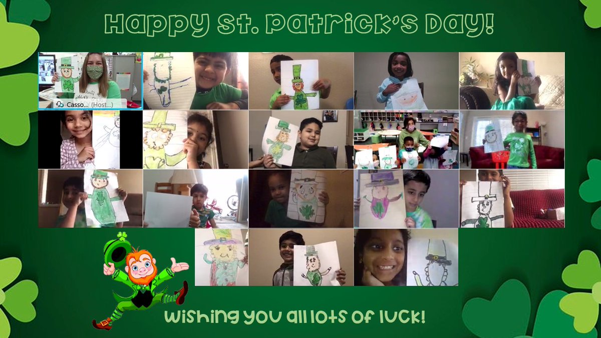 Bannerman_Cass's tweet photo. Wishing everyone a Happy St. Patrick's Day! If you can't find a leprechaun, you can borrow one of ours! #CFBISDprek #freemanunleashed #freemanstrong #TogetherWeCan https://t.co/2IdEVCoeKw