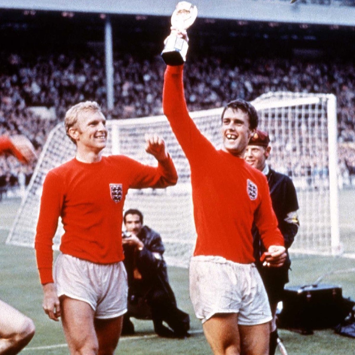 “My World Cup final hat-trick is testimony to the hours I spent practising against a wall. I’d never have scored with my left foot without it.” 

- Sir Geoff Hurst MBE, @england legend and the only player to have scored a hat trick in the World Cup final! ⚽️🏅