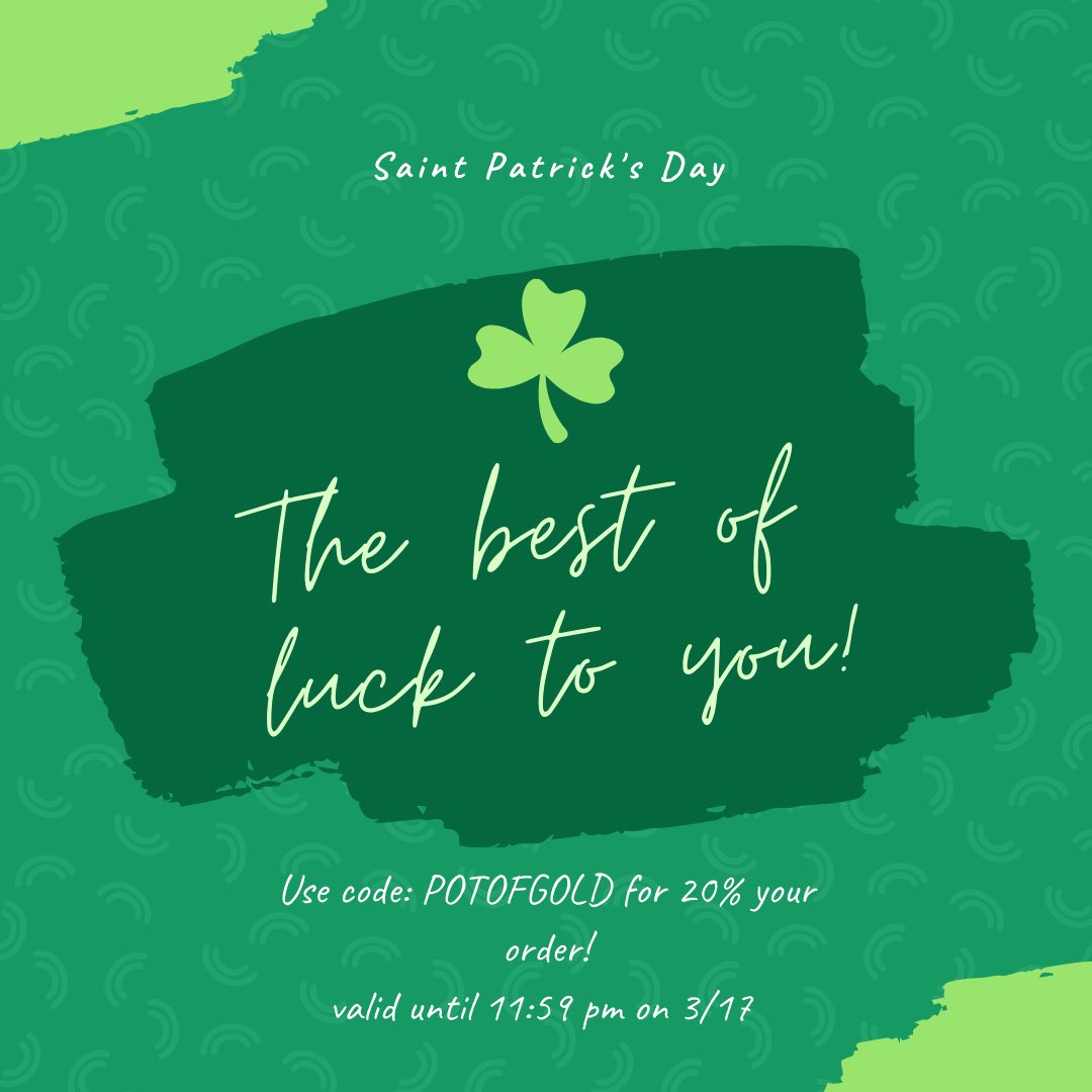 JessipsDesigns's tweet image. ✨HAPPY ST. PADDY’S DAY✨ 
All orders TODAY are 20% with the code POTOFGOLD 🌈☘️ best of luck!! 💚

#smallbusiness #etsyshop #tumbler #stpatricksday #epoxytumbler #waterbottles #keychain #smallbusinesssupport #smallbusinessowner #stpattysday