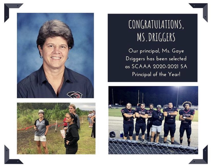 Congratulations again to Ms.Driggers! Thank you for all you do for us! <a href="/CFHPrincipal/">Driggers</a>