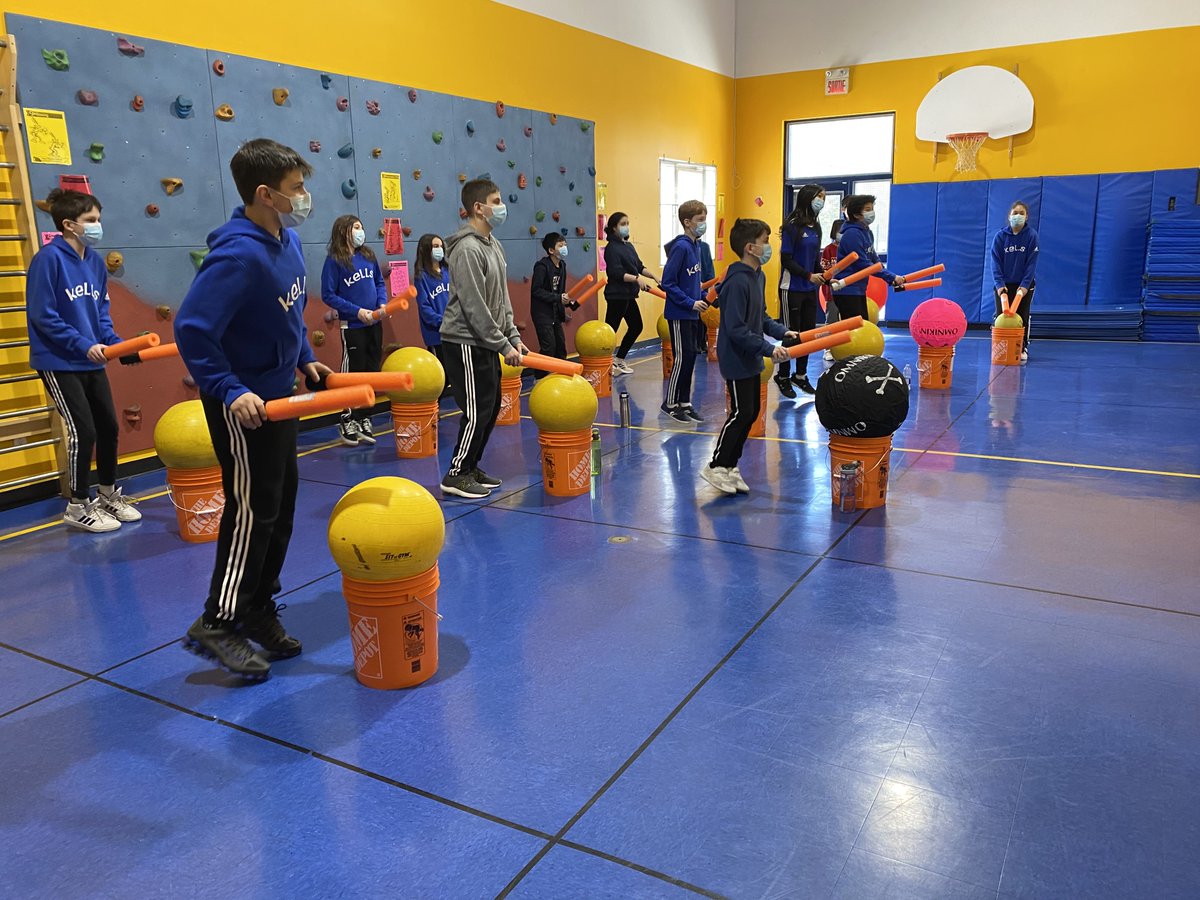 KellsElementary's tweet photo. No team sports? No problem. We're #Cardio #Drumming in Phys Ed today... #KellsLife #KellsProud @Kellsacademy https://t.co/Jxy6F4Lsrm