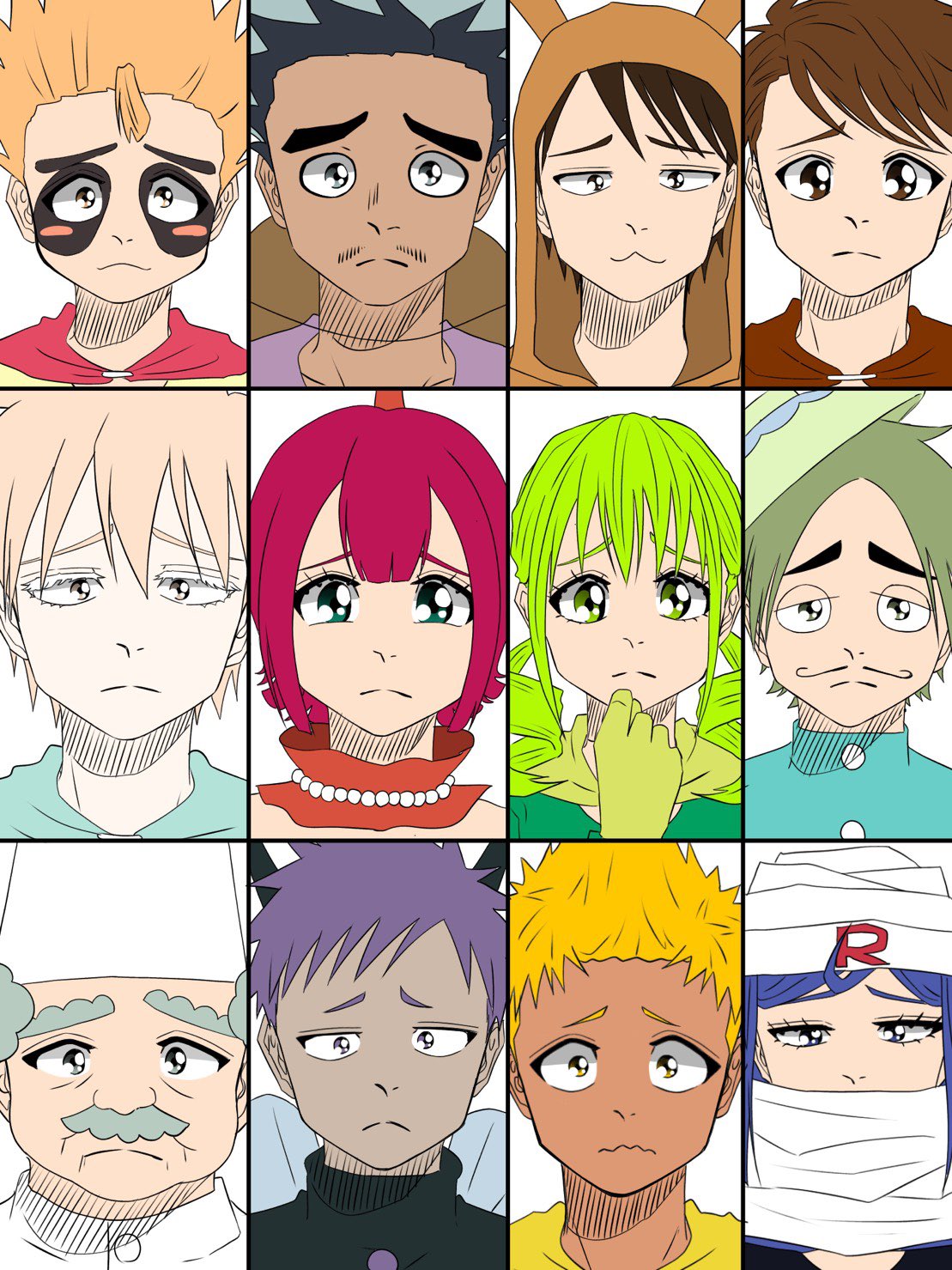 ぱぱぱ Tiktokliveありがとうございました 左は擬人化アンパンマン達のぴえん顔で 右は中学生に時に考えてたオリキャラです T Co Lxci27wkwk Twitter