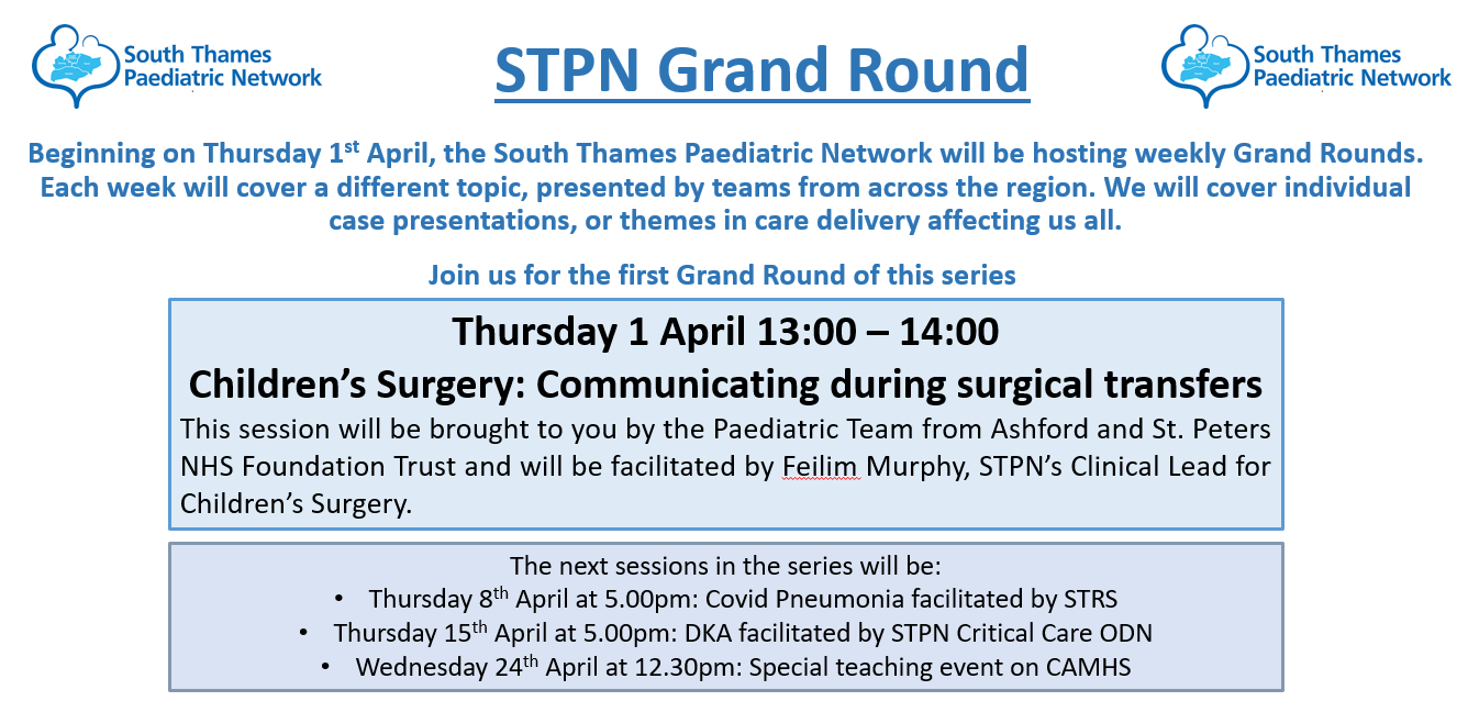 South Thames Paediatric Network on Twitter "Introducing the STPN Grand