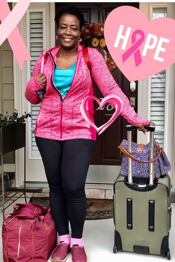 MarvinESNC's tweet image. Let’s give a big shout out and throw our support behind Mrs. White today as she begins her chemo treatment! Bags are packed and ready to fight! We love you and can’t wait to see you soon! #TeamUCPS #marvinmeansfamily #fightlikeagirl @UCPSNC @JaredWorthingt1 @AGHoulihan @jttopp