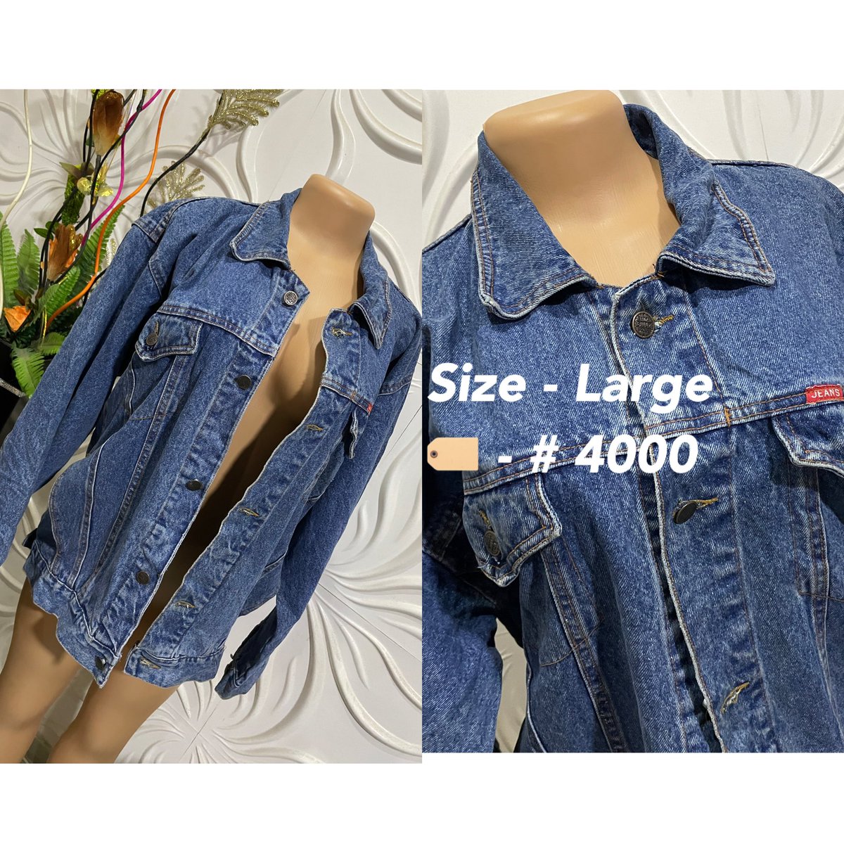 AbimbolaAudrey's tweet photo. Clean Denim Jacket Available for immediate delivery 
Please kindly retweet 🙏🏾☹️ https://t.co/UE2MRtShOj
