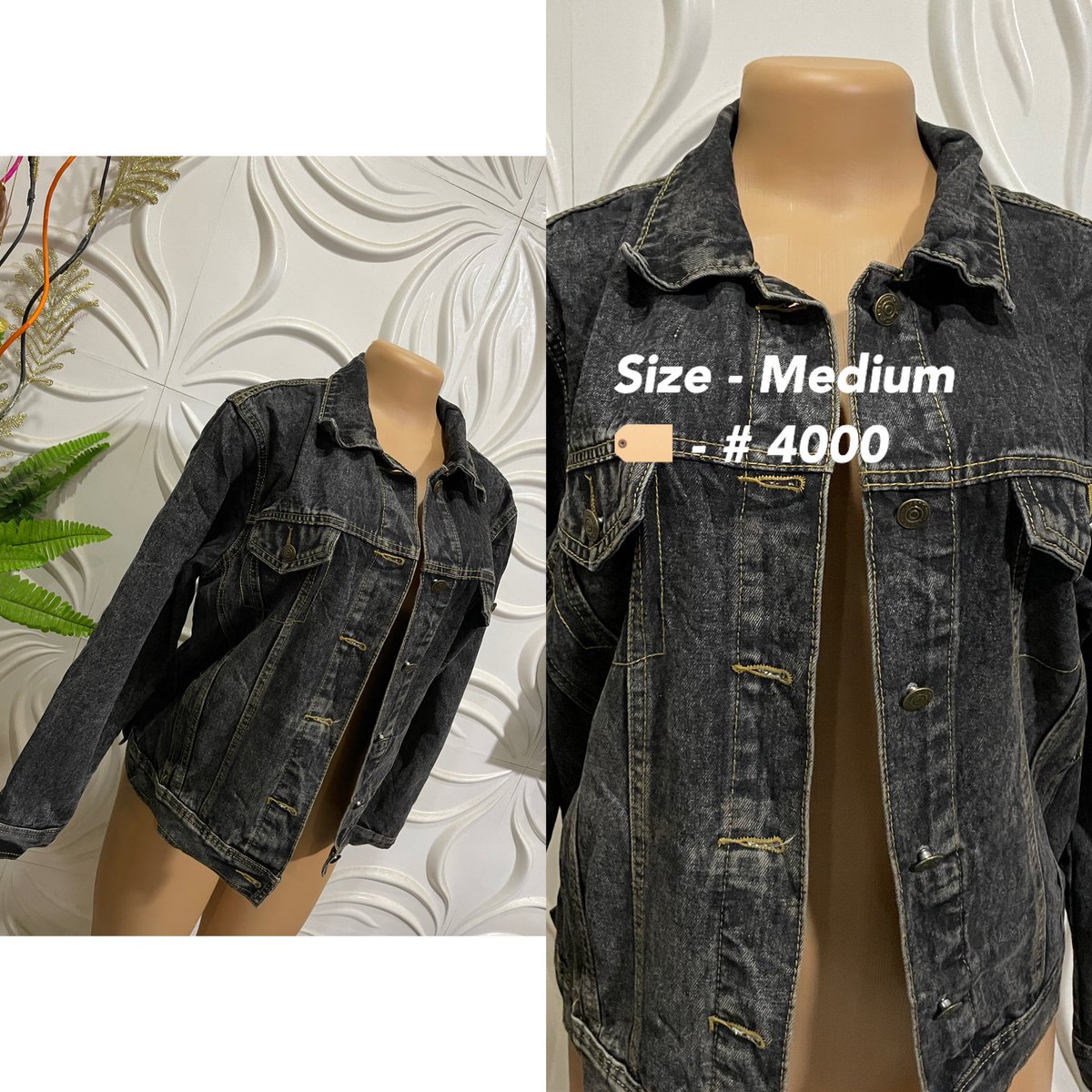 AbimbolaAudrey's tweet photo. Clean Denim Jacket Available for immediate delivery 
Please kindly retweet 🙏🏾☹️ https://t.co/UE2MRtShOj