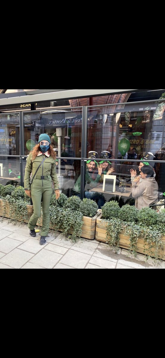 I was walking past an Irish Pub here in Stockholm. All dressed in green. Photo Op couldn’t be missed. Love to all. 🍀🍀🍀