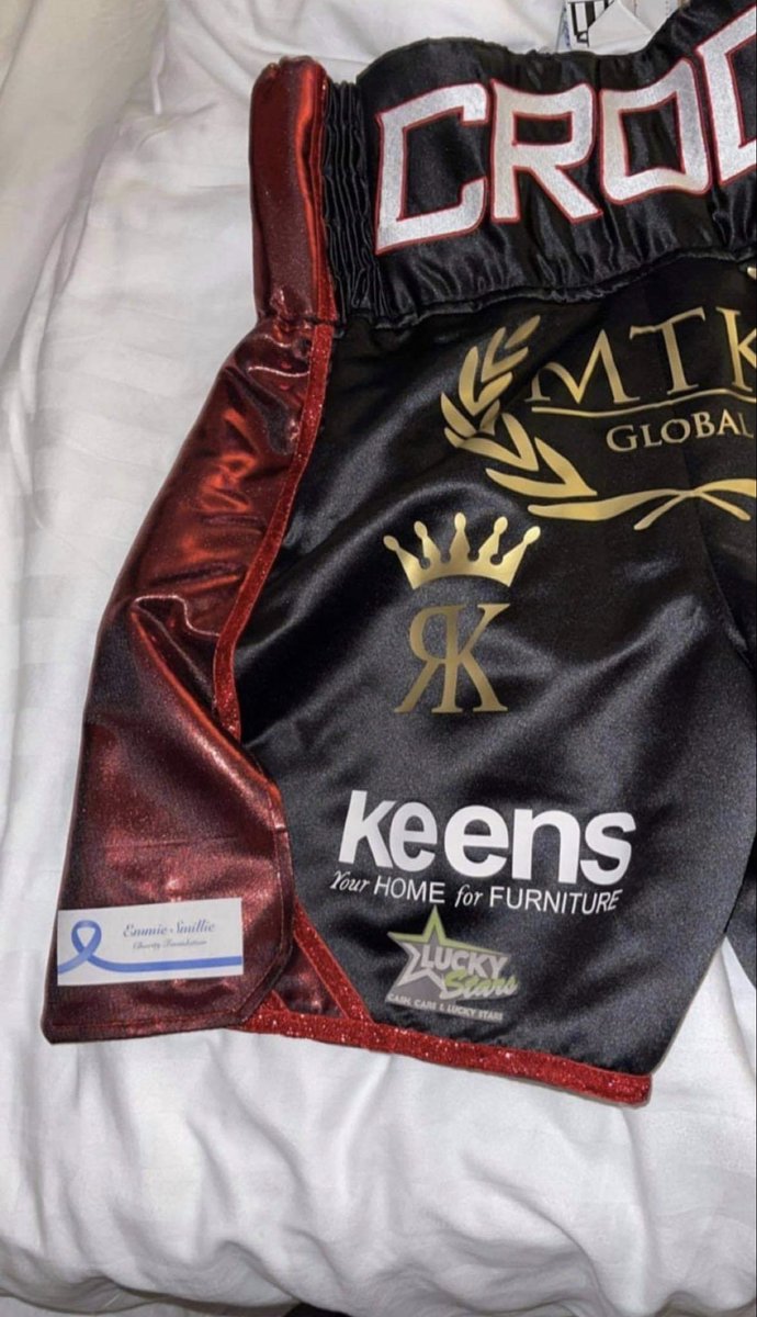 The Emmie Smillie Charity Foundation would like to thank <a href="/lewiscrocker1/">Lewis Crocker</a> for offering to wear the charity’s logo on his shorts as he retained his WBO European welterweight title on Friday night.💙