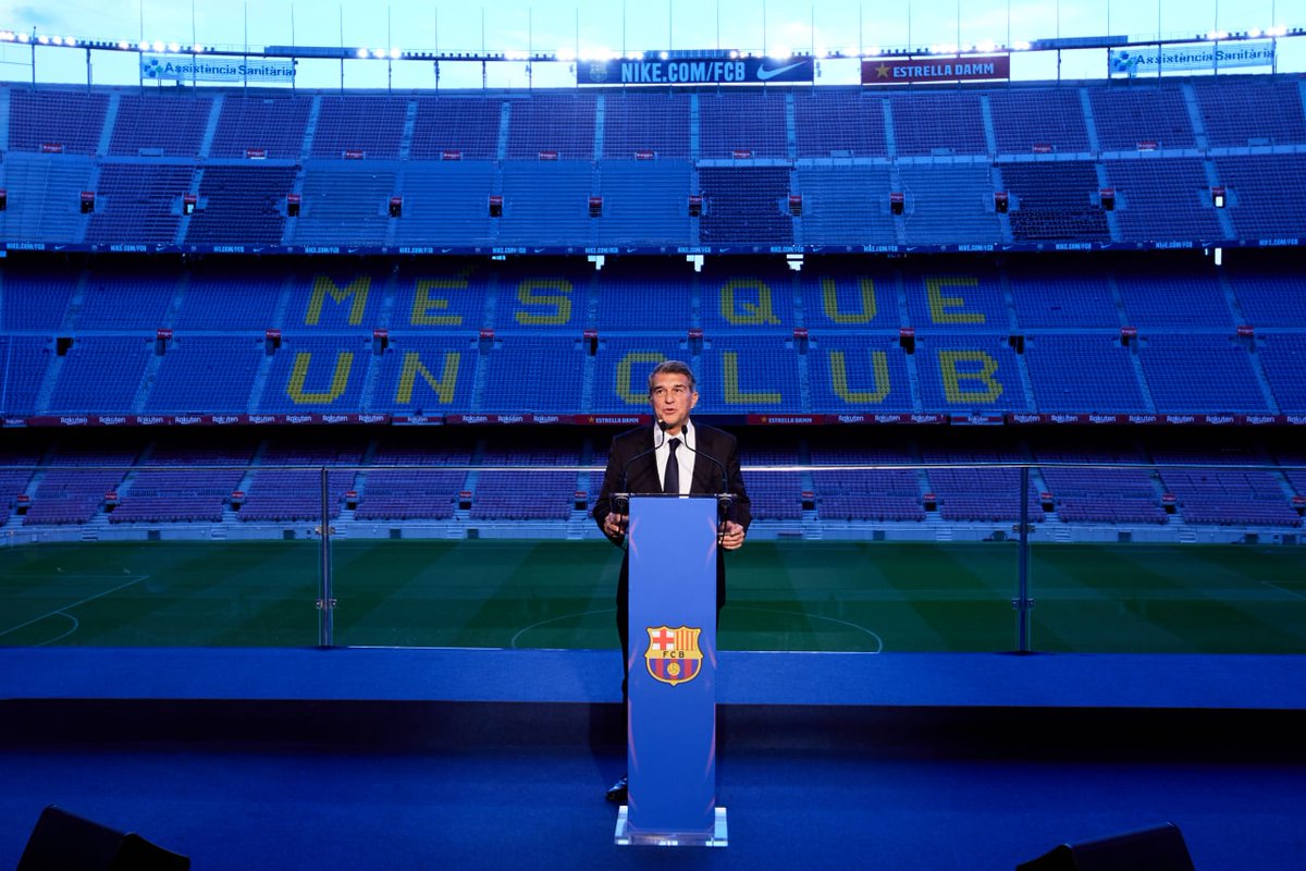 🗣️ Joan Laporta: "Espero que sea una etapa esplendorosa de la historia del Barça."