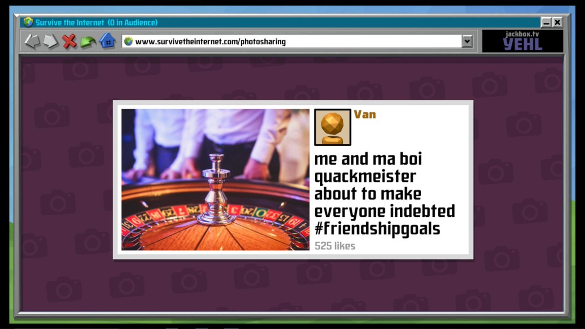 sorry for more jackbox spam but this was fun