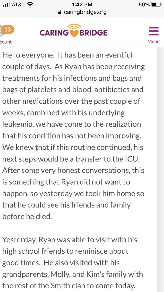 kraftsmanship's tweet photo. The tweet that we never thought would come. ⁦@rynsmth_⁩ absolutely won. He made me stronger when he was at his weakest. Grab a tissue before you read the attached Caring Bridge journal post from his parents. #RelentlesS https://t.co/QQj2MKI5Zb