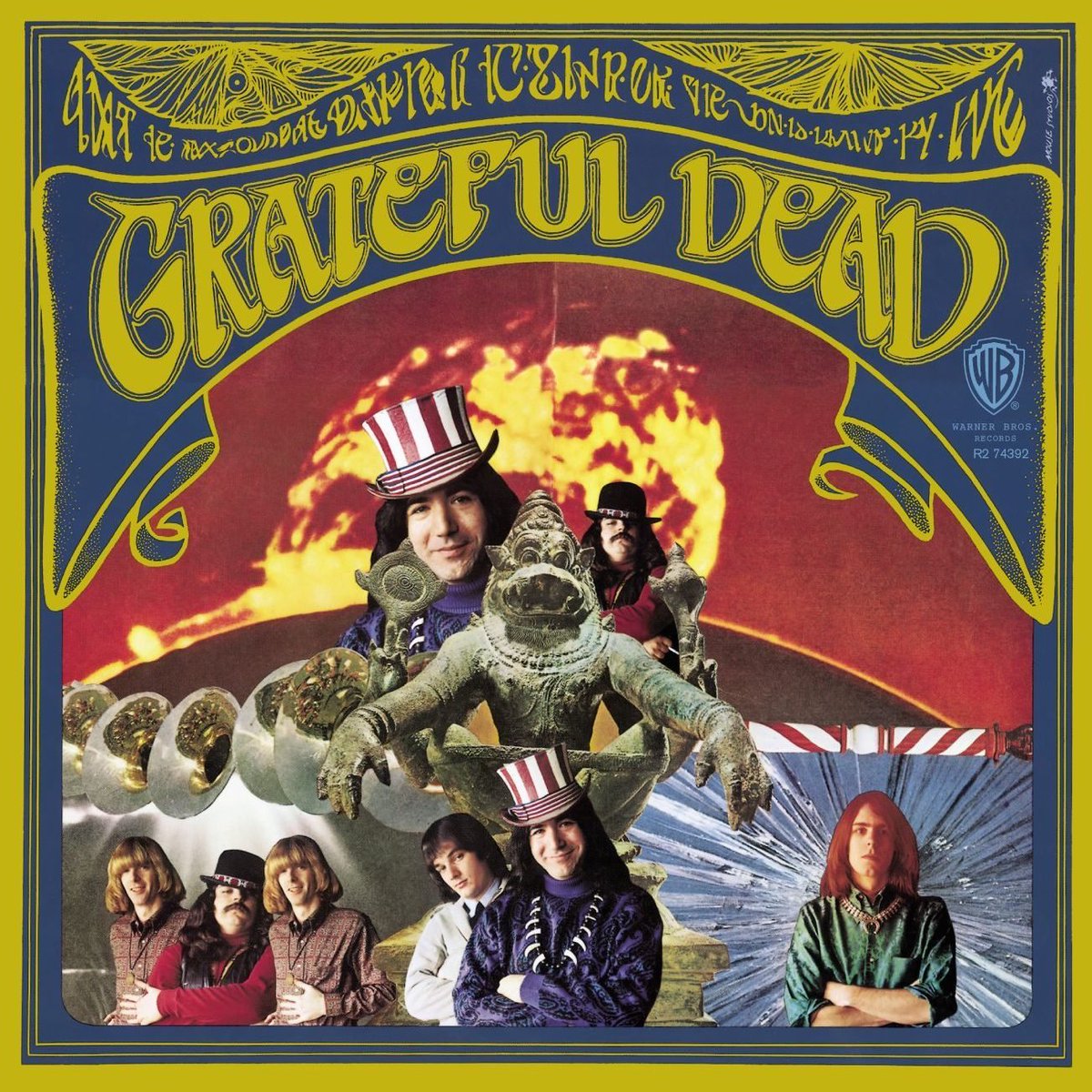 GratefulDead's tweet photo. “In the land of the dark, the ship of the sun is drawn by the Grateful Dead”

On March 17, 1967, the Grateful Dead released their debut album: ‘The Grateful Dead’ (also known as ‘San Francisco’s Grateful Dead’) on Warner Bros. Records.

Art by Mouse Studios and Alton Kelley. https://t.co/Eu8K610XpA