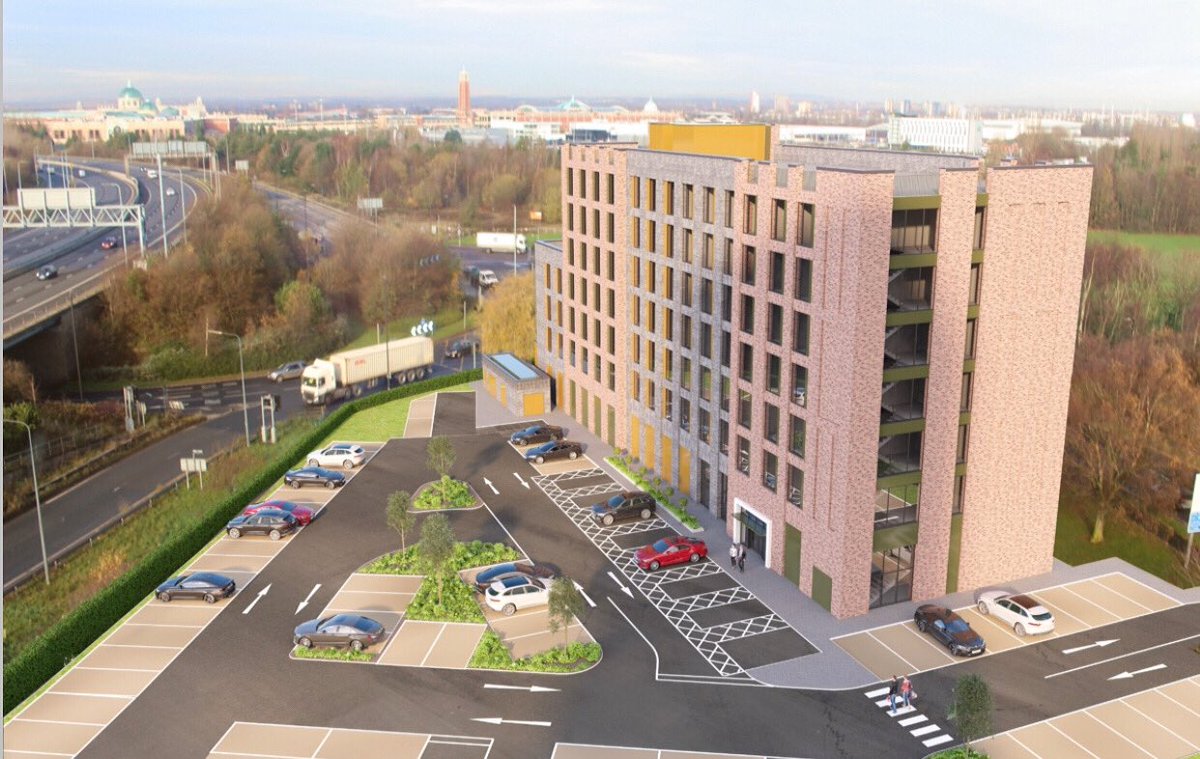 Create Construction will start work this summer on a new £48m Hampton By Hilton hotel in Trafford, Greater Manchester.