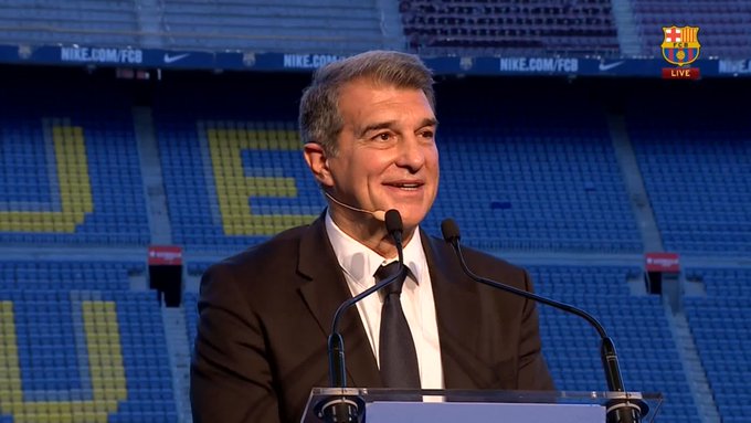 تنصيب لابورتا كرئيس جديد لبرشلونة , مباشرة 2