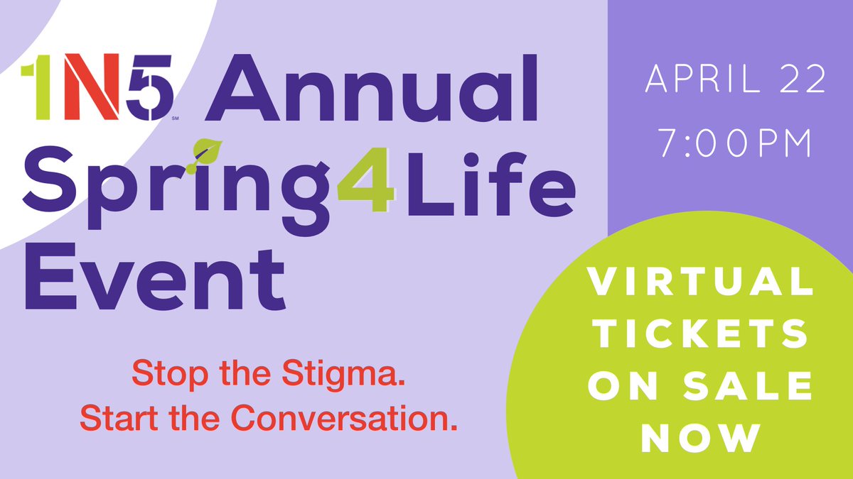 GundlingCpa's tweet photo. Hi Friends! I want to personally invite you to join me in supporting @1N5_org at their annual #Spring4Life Virtual Event on 4/22 at 7PM! Help us #StopTheStigma on #MentalIllness and #SaveLives. Get your tickets here: https://t.co/uUr9pQzhwR https://t.co/adHwpXzuOK