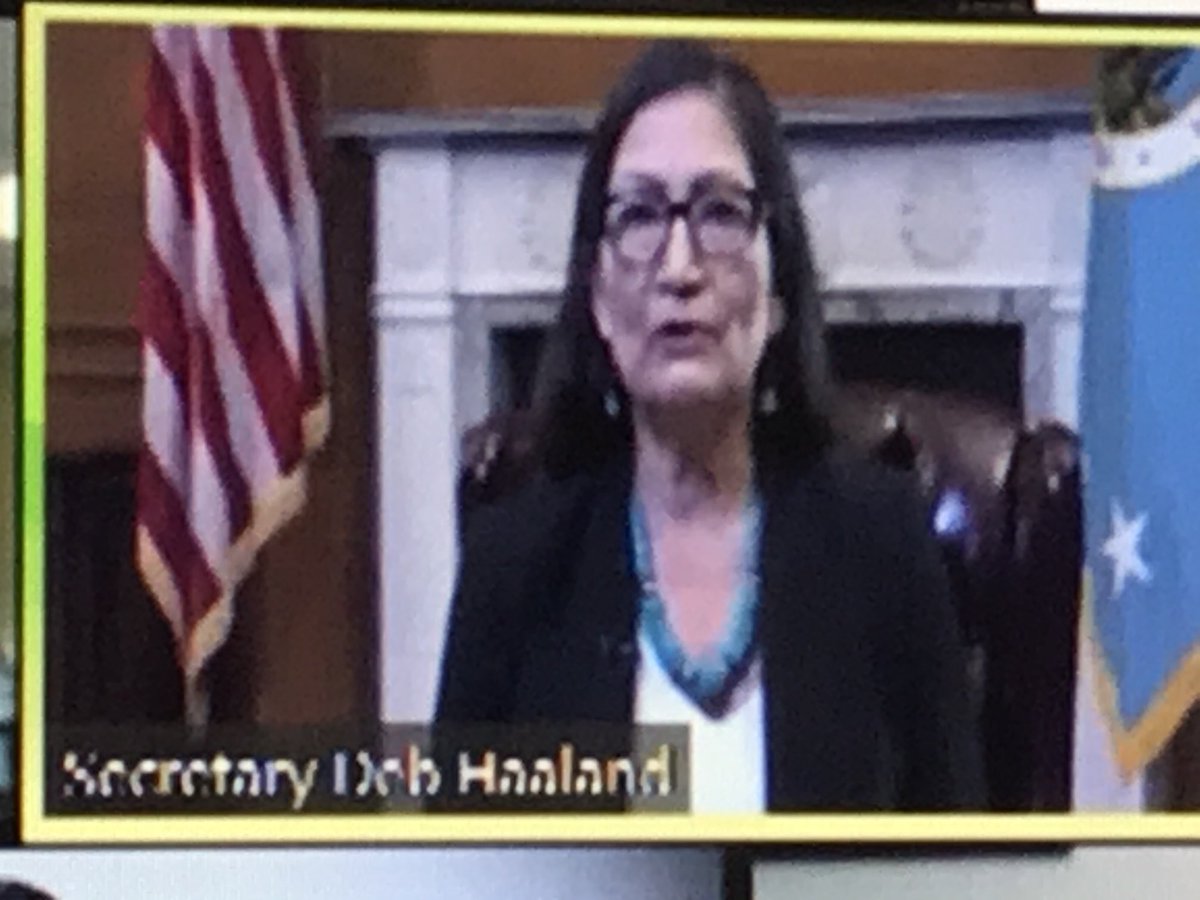 A historic day. The first Native American to lead a cabinet agency, the Dept of Interior. If there was any doubt, it truly is a new day in America.