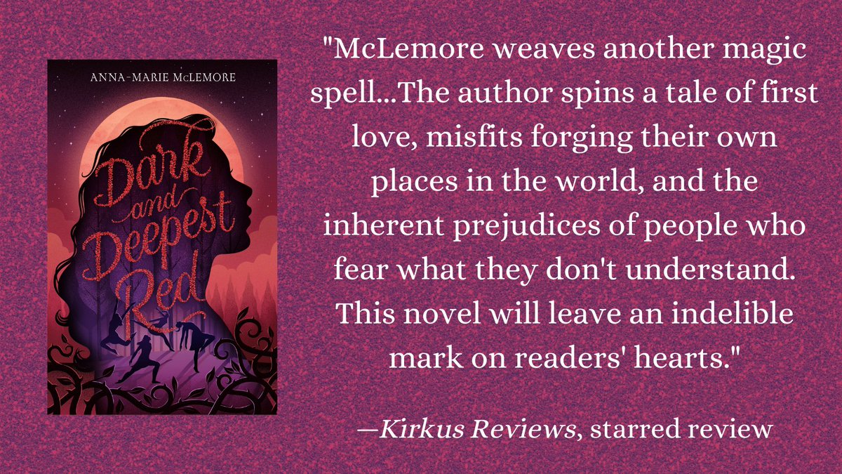 SquareFishBooks's tweet photo. A spellbinding book filled with mystery and witchcraft, #DarkAndDeepestRed "will leave an indelible mark on readers' hearts."

This mesmerizing and powerful YA book from @LaAnnaMarie is out now in paperback! https://t.co/8Rl8JMLomw