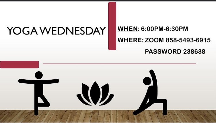 It's Yoga Wednesday Warriors!!! 

Join us this evening for a FREE yoga class with Yogi Dani via Zoom.

*No registration required

Posted by Ieisha Powell-CHW