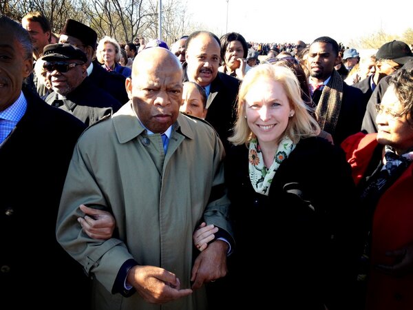 Kirsten Gillibrand and John Lewis.
