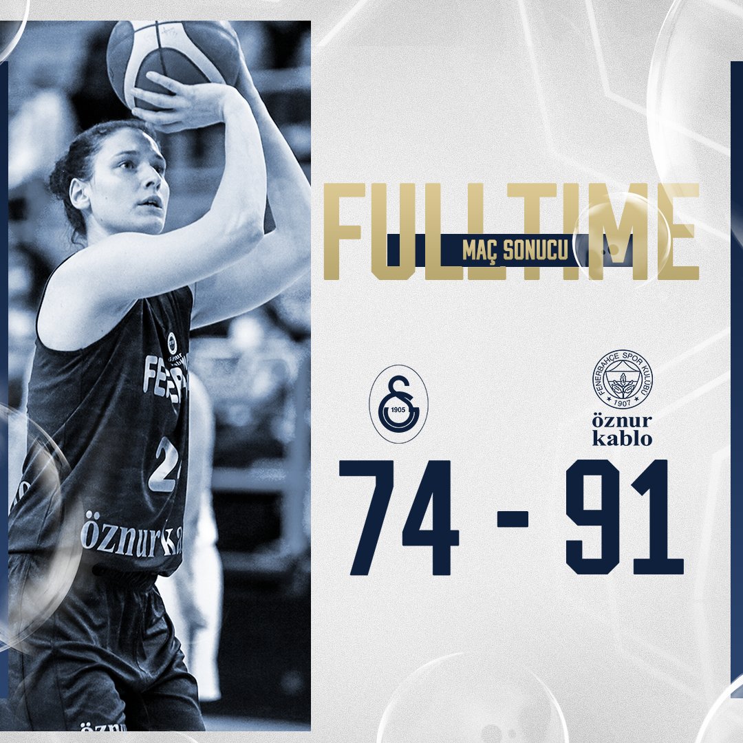fbkadinbasket's tweet photo. İspanya'da sahadan galibiyetle ayrılıyoruz! 💪

Bravo Takım! 👏

Maç Sonucu | Galatasaray 74-91 Fenerbahçe Öznur Kablo

Skor dağılımımız: Iagupova 32, Sabally 16, Zandalasini 9, Vaughn 9, Stokes 8, Thomas 8, McBride 6, Olcay 3. #PotanınKraliçeleri #EuroLeagueWomen https://t.co/jISkqQ4QTj